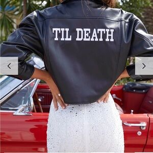 Black Faux Leather Jacket